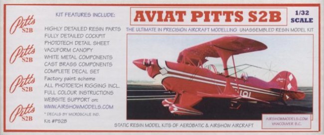 Airshowmodels.com 1/32 Pitts S2B resin kit