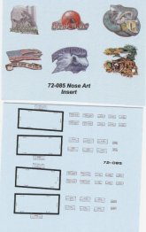 Twobobs 1/72 B-1B Dakota Back Bone Decal Sheet