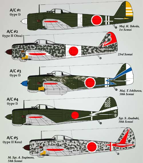 Lifelike Decals 1/48 Nakajima Ki-43 Hayabusa Part 1 decal sheet