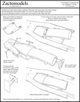 Zactomodels 1/32 F-16 NSI small mouth Intake Correction Set